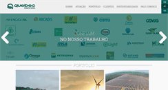 Desktop Screenshot of construtoraquebec.com.br